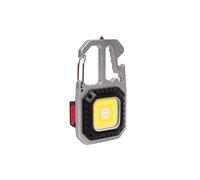 Cofan Mini Linterna LED COB Recargable 500 lm, 7 Modos de Luz, Linterna Llavero, Abrebotellas, Puntas y Llaves, Llavero Multifuncional, Linterna de Bolsillo