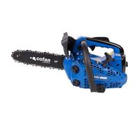 Cofan Motosierra de poda de gasolina | Motor de 2 tiempos | Espada de 10" | 25,4 cc | Potencia: 0,9 CV | Sistema antivibración