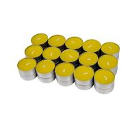 Cofan Pack de 30 Velas Tea Light de Citronela | Más de 4 Horas de Duración | Repelente Natural