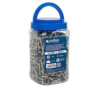 Cofan Pack de 500 Tacos de Golpe Collarín Avelladado | Longitud: 40 mm | Diámetro 6 mm