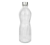 Cofan Pack de 6 Botellas de Vidrio con Tapón de Acero Inoxidable o Venta Unitaria | Capacidad: 1 litro | Elegancia y Funcionalidad para Bebida (1)