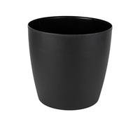 Cofan Macetas redondas de polipropileno – Pack de 6 (venta unitaria) – Negro 30 x 28 cm