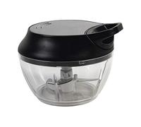 Cofan Picadora Manual de alimentos | Incluye Tapa y Accesorio Batidor | Capacidad 500 ml | Fabricada en ABS, Polipropileno y Acero Inoxidable