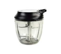 Cofan Picadora Manual de alimentos | Incluye Tapa y Accesorio Batidor | Capacidad 900 ml | Fabricada en ABS, Polipropileno y Acero Inoxidable