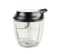 Cofan Picadora Manual de alimentos | Incluye Tapa y Accesorio Batidor | Capacidad 900 ml | Fabricada en ABS, Polipropileno y Acero Inoxidable