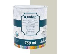 Cofan Pintura a la tiza chalk paint | Adecuada para restauración y decoración de muebles | 750 ml (GRIS CENIZA)