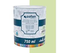 Cofan Pintura a la tiza chalk paint | Adecuada para restauración y decoración de muebles | 750 ml (VERDE VINTAGE)