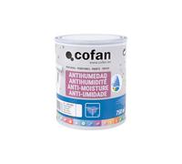 Cofan Pintura Antihumedad Sintética | Blanco Satinado o Mate | Capacidad: 750 ml o 4 Litros | Protección Resistente para Paredes y Techos Interior/Exterior (blanco mate, 4 Litros)