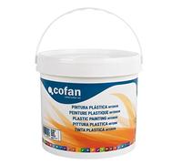 Cofan Pintura Plástica | Recomendada para interior | Fácil aplicación y secado rápido | 5 kg | Blanco