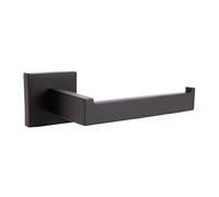 Cofan Portarrollos Negro Mate atornillado a Pared | Diseño Cuadrado Minimalista | Material: Acero Inoxidable | Kit de fijación Incluido | Medidas: 16 x 8 x 5,5 cm