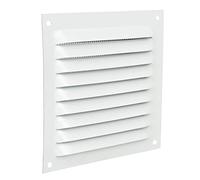 Cofan Rejilla de Ventilación con Mosquitera | Fabricado en Aluminio Blanco | Medida de 10 x 10 cm