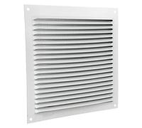 Cofan Rejilla de Ventilación con Mosquitera | Fabricado en Aluminio Blanco | Medida de 17 x 17 cm | Medida Interior 15 x 14 cm