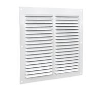 Cofan Rejilla de Ventilación con Mosquitera | Fabricado en Aluminio Blanco | Medida de 20 x 20 cm | Medida Interior 17 x 17 cm