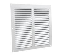 Cofan Rejilla de Ventilación con Mosquitera | Fabricado en Aluminio Blanco | Medida de 25 x 25 cm | Medida Interior 21,5 x 21,5 cm