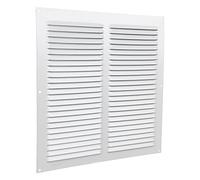 Cofan Rejilla de Ventilación con Mosquitera | Fabricado en Aluminio Blanco | Medida de 30 x 30 cm | Medida Interior 26 x 26 cm