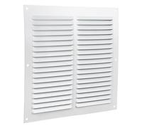 Cofan Rejilla de Ventilación | Fabricada en Aluminio Blanco | Medida de 20 x 20 cm | Medida Interior 17 x 17 cm | 5 Unitades