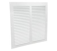 Cofan Rejilla de ventilación – Aluminio blanco 30 x 30 cm (interior 26 x 26 cm) – 5 unidades