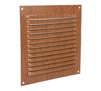 Cofan Rejilla de Ventilación | Fabricada en Aluminio Color Madera | Medida de 15 x 15 cm