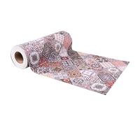 Cofan Rollo de Alfombra Vinílica Semirrígida con Diseño Digital de Azulejos Geométricos · Impermeable, Antimanchas y Resistente · Medidas del rollo: 52 cm x 20 m