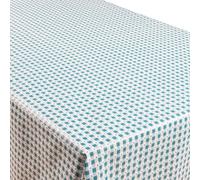 Cofan Rollo de Hule con Estampado de Cuadros Vichy y Corazones | Impermeable | Medida: 1,40 x 25 m | Protector para la Mesa