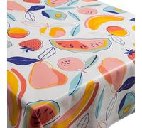 Cofan Rollo de Hule con Estampado de Frutas | Impermeable | Medida: 1,40 x 25 m | Protector para la Mesa