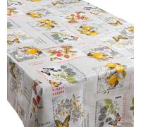 Cofan Rollo de Hule con Estampado de Limones y Mariposas | Impermeable | Medida: 1,40 x 25 m | Protector para la Mesa