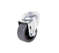Cofan Rueda de goma gris para tornillo pasante | Diámetro de 40 mm | Para pesos de 32 kg | Venta unitaria
