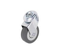 Cofan Rueda de goma gris para tornillo pasante | Diámetro de 60 mm | Para pesos de 40 kg | Venta unitaria