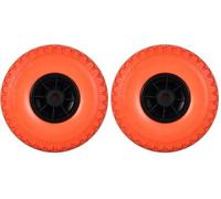 Cofan Rueda para Carretilla de almacén | con rodamiento | Fabricada con llanta de ABS impinchable (Paquete de 2)