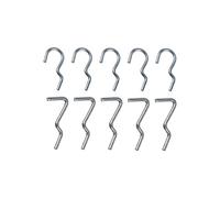 Cofan Set de 10 ganchos simples | Adecuados para panel de herramientas | Organiza tus herramientas | Colgadores portaherramientas | Material: acero zincado
