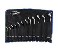 Cofan Set de 12 llaves acodadas | Fabricadas en acero al cromo vanadio | Medidas de las llaves de 6-7 mm a 30-32 mm26,25-28,30-32)