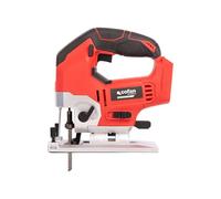 Cofan Sierra de calar a batería | Potencia: 20 V | Motor sin escobillas | Velocidad variable 0-3000 rpm | Acción pendular | Corte inclinado ±45° | Batería y cargador no incluidos