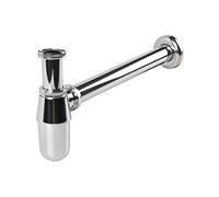 Cofan Sifón de botella Cromado | Extensible | Con Salida Horizontal de 330 mm y Ø32 mm | Rosca 1" 1/4