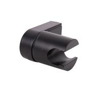 Cofan Soporte de Ducha para Pared | Ángulo Ajustable | Acabado Cromado o Negro | Material: ABS Resistente | Fácil instalación | Medidas: 4 x 6 x 6,5 cm (Negro, 4 x 6 x 6,5 cm)