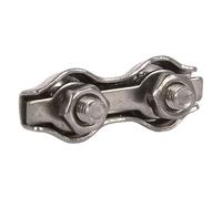 COFAN SUJETACABLES PLANOS DOBLES INOX. M-2