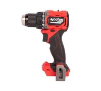 Cofan Taladro atornillador a batería | Tamaño compacto | Motor sin escobillas | Potencia: 20 V | Portabrocas 13 mm | 60 Nm, 1900 rpm | 2 velocidades | Batería y cargador NO INCLUIDOS
