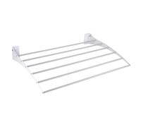 Cofan Tendedero de Pared abatible | 6 Varillas de Aluminio | Área de tendido: 4,5 m | Color: Blanco | Longitud: 75 cm | Compacto, Resistente y Plegable