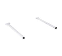 Cofan Tendedero de Pared abatible | Juego de 2 Soportes | Aplicación hasta 150 cm | Incluye Tornillos y Tacos | Longitud: 50,5 cm