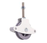 Cofan Tendedero de Ropa de 2 Poleas | Acero cincado Pintado de Epoxi Blanco | Medida Roldana: Ø4 cm | Ideal para Cuerdas Entre Ø3-6 mm para Patios, Balcones y azoteas