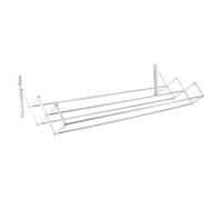 Cofan Tendedero Extensible de Pared en Aluminio Pulido 100 cm | con 5 Varillas y un área de tendido de 5 m | Tornillos y Tacos de fijación incluidos | Resistente a la corrosión