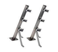 Cofan Tendedero Fijo de Pared con Forma de escuadra de Dos Piezas | Cada Pieza Incluye 3 poleas | Fabricado en Acero Inoxidable AISI 304 | Medidas: 36,5 x 9,5 cm