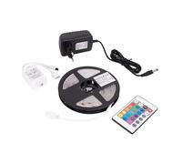 Cofan Tira de Luz LED 3 m con Mando a Distancia, 12 V Luces RGB, IP65 30 LED/m, Iluminación Decorativa Interior y Exterior con Enchufe