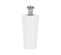 Cofan Tope para persianas en PVC | Medida 40 mm | Incluye tornillo métrica 6 | Color Blanco (1, Blanco)