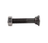 Cofan Tornillo de arado DIN 608 | Cuello cuadrado | Tuerca hexagonal DIN 934 incluida | Clase 6.8 | M7/16 x 60