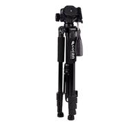 Cofan Trípode telescópico | 3 Patas Extensibles | Altura Ajustable Desde 49 cm hasta 149 cm | Material: ABS + aleación de Aluminio | Bolsa de Transporte incluida