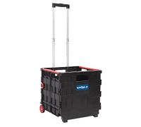 Cofan Trolley Plegable con asa telescópica | Estructura Reforzada con Ruedas | Capacidad: 25 kg | Mango ergonómico