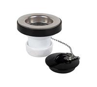 Cofan Válvula para Lavabo y Bidé | Fabricada en Polipropileno | Medidas: 1" 1/4 o 1" 1/2 | Incluye Tapón, Tornillo y Cadena con Dos Anillas