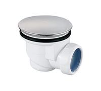 Cofan Válvula sifónica para plato de ducha Ø60, salida Ø40 mm, embellecedor cromado