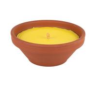Cofan Velas de Citronela en Recipiente de Terracota | Capacidad de 300 g. | Duración aproximada: 20 Horas | Pack de 6 Unidades o Venta unitaria (1, Amarillo)