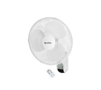 Cofan Ventilador de pared con temporizador y mando a distancia | Potencia de 50 W | Con tres Velocidades | Color Blanco